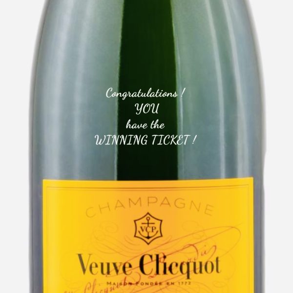 WIN ! A PERSONALISED ENGRAVED MAGNUM of VEUVE CLICQUOT