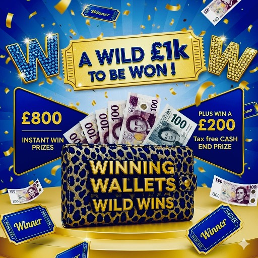 Winning Wallets £1k of Wild WINS! 182 INSTANT WIN PRIZES ! PLUS a £200 END PRIZE DRAW
