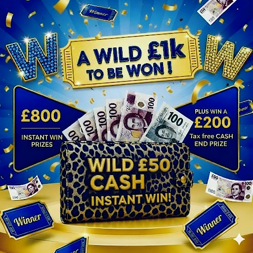 Winning Wallets £1k of Wild WINS! 182 INSTANT WIN PRIZES ! PLUS a £200 END PRIZE DRAW