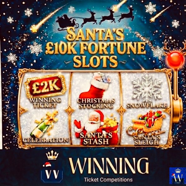 SANTA'S £10K FORTUNE SLOTS with a £2K JACKPOT ! 99p to Enter.