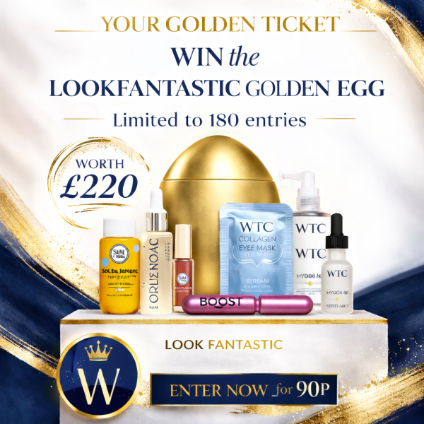 THE LF GOLDEN BEAUTY EGG worth £220. LOW ODDS. WIN THIS for 90p